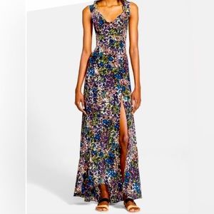 Tracy Reese maxi silk evening dress